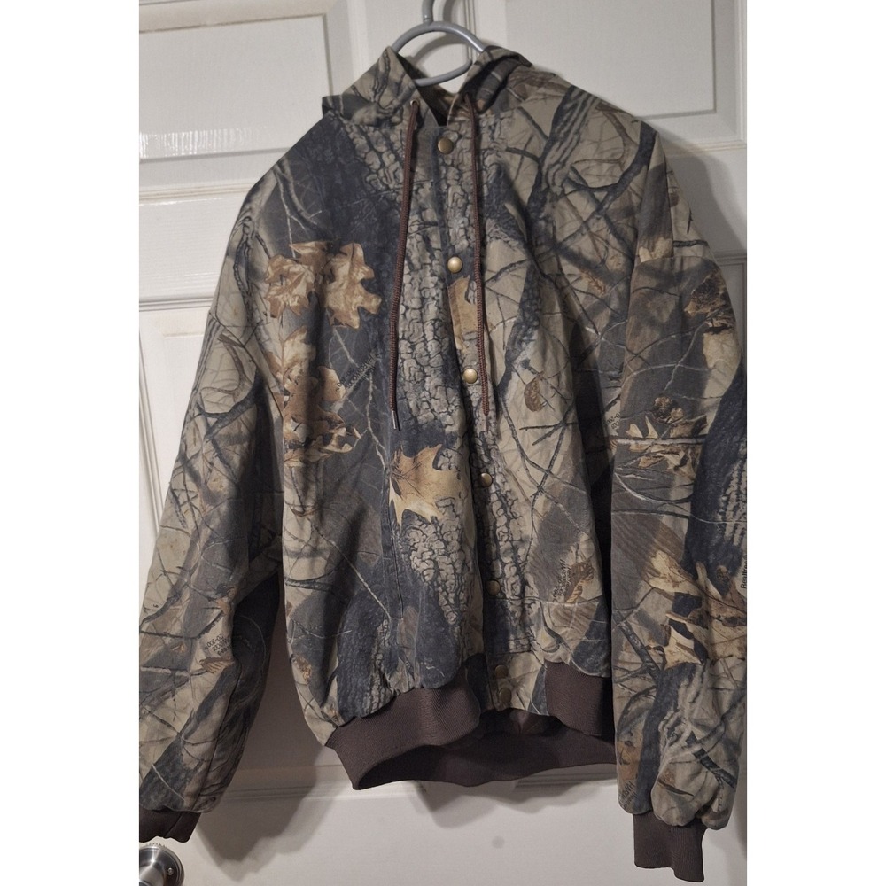 Vintage Mens Swingster Camouflage Real Tree Jacket Size XL